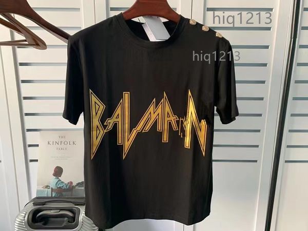 2023 new men's and women's t shirt luxury letter printing balmains designer red black stripes ladies pierre brand designer high-qu, White;black
2023 new men's and women's t shirt luxury letter printing balmains designer red black stripes ladies pierre brand designer high-qu, White;black