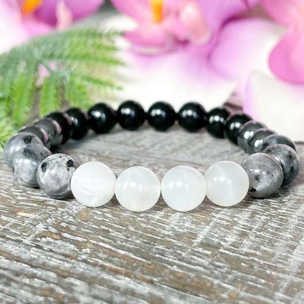 mg1889 8 mm moonstone labradorite hematite black tourmaline bracelet womens gemstone crown chakra wrist mala yoga jewelry
mg1889 8 mm moonstone labradorite hematite black tourmaline bracelet womens gemstone crown chakra wrist mala yoga jewelry