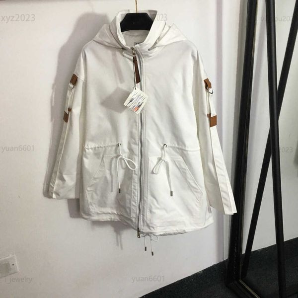 designer women outerwear splicing leather hardware decoration lady hooded coat size s-l mid length version windbreaker july16, Tan;black
designer women outerwear splicing leather hardware decoration lady hooded coat size s-l mid length version windbreaker july16, Tan;black