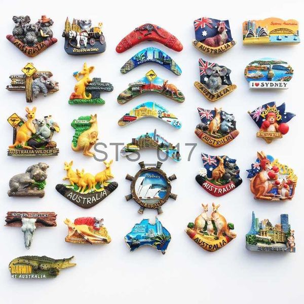 Fridge Magnets Hand-painted Magnetic Fridge Magnets Australia Tourism Koala Sydney Home Decorative Resin Magnetic Refrigerator Sticker Magnet x0731