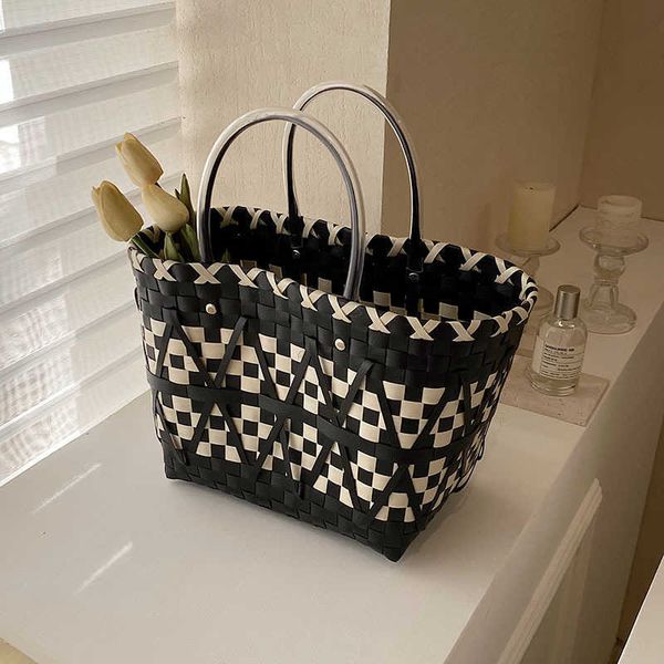 totes fashion panel basket bag designer geometric pattern women's handbag handmade women's summer beach bag small bucket handbag
totes fashion panel basket bag designer geometric pattern women's handbag handmade women's summer beach bag small bucket handbag