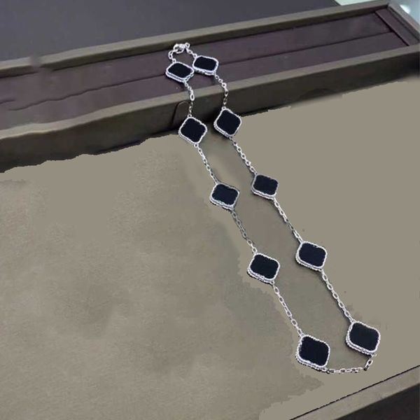 100% silver 10 diamond van necklace fashion classic clover necklace charm 18k gold cleef agate pendant for women&girl valentine's engag
100% silver 10 diamond van necklace fashion classic clover necklace charm 18k gold cleef agate pendant for women&girl valentine's engag