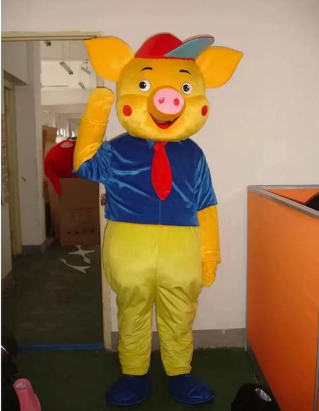 2023 yellow little pig mascot costumes halloween fancy party dress cartoon character carnival xmas easter advertising birthday party costume, Red;yellow
2023 yellow little pig mascot costumes halloween fancy party dress cartoon character carnival xmas easter advertising birthday party costume, Red;yellow