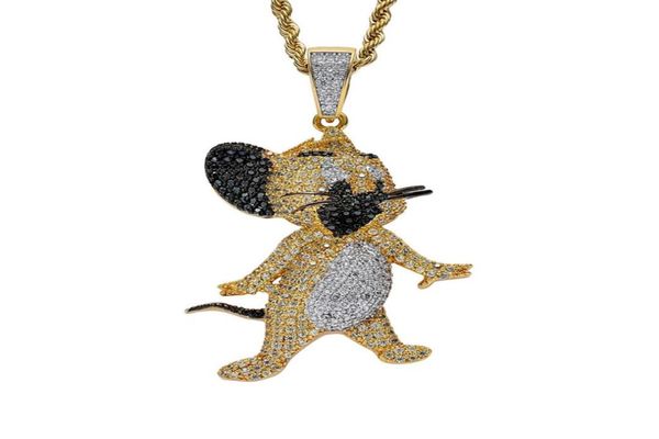 18k gold cat and mouse jerry necklace iced out cubic zircon mens hip hop jewelry gift9714316, Silver
18k gold cat and mouse jerry necklace iced out cubic zircon mens hip hop jewelry gift9714316, Silver