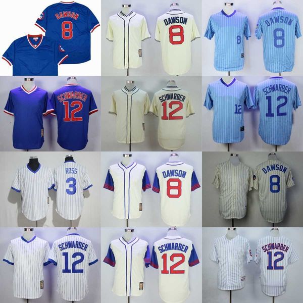 vintage college mitchell and ness baseball 12 kyle schwarber jerseys 8 andre dawson david ross jersey grey white blue all stitched breathabl, Black 
vintage college mitchell and ness baseball 12 kyle schwarber jerseys 8 andre dawson david ross jersey grey white blue all stitched breathabl, Black