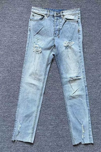 2023 kusbi jeans mens designers pants ksb men's spring/summer washed worn-out with holes slim fitting stretch 30-40ff, Blue
2023 kusbi jeans mens designers pants ksb men's spring/summer washed worn-out with holes slim fitting stretch 30-40ff, Blue