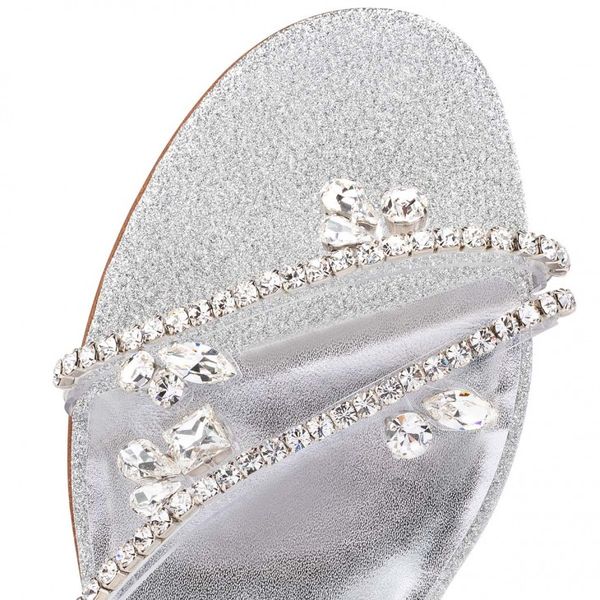 sandals sequined calfskin and silver fashionable women's shoes beautiful, Black
sandals sequined calfskin and silver fashionable women's shoes beautiful, Black