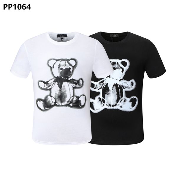 plein-plein t shirt bear print mens metal letters embroidered european fashion streetwear trend round neck pullover, White;black
plein-plein t shirt bear print mens metal letters embroidered european fashion streetwear trend round neck pullover, White;black
