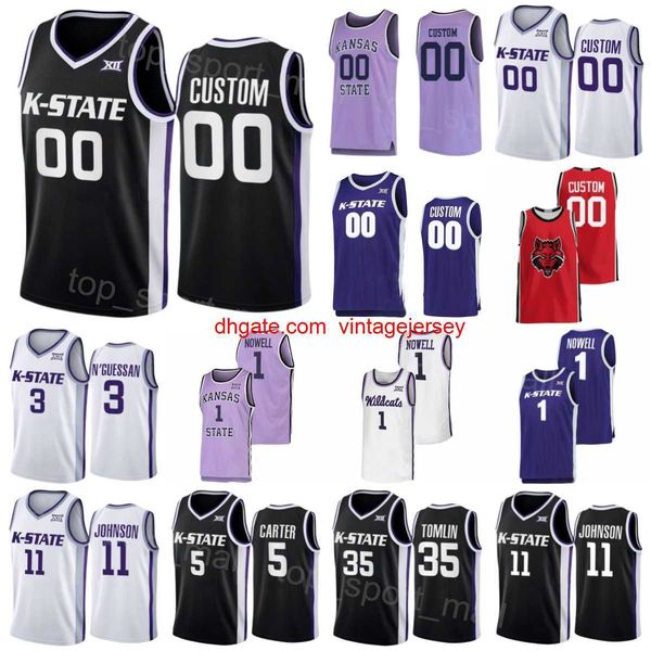college basketball kansas state wildcats jersey 11 keyontae johnson 1 markquis nowell 35 naeqwan tomlin 13 desi sills 3 david nguessan 5 cam, Black
college basketball kansas state wildcats jersey 11 keyontae johnson 1 markquis nowell 35 naeqwan tomlin 13 desi sills 3 david nguessan 5 cam, Black