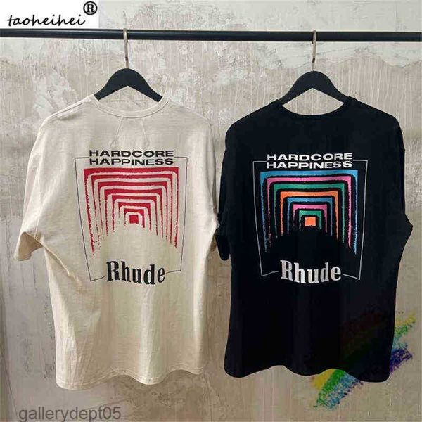 oversize rhude box perspective t-shirt men women vintage quality color print tees, White;black
oversize rhude box perspective t-shirt men women vintage quality color print tees, White;black