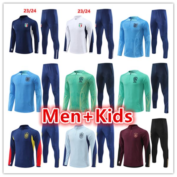 22 23 24 italy mens kids soccer tracksuit jersey kit italia soccer sets 2023 2024 men football training suit tracksuits jacket chandal futbo, Black
22 23 24 italy mens kids soccer tracksuit jersey kit italia soccer sets 2023 2024 men football training suit tracksuits jacket chandal futbo, Black