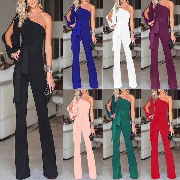 womens off the shoulder pant jumpsuit slim fit solid color bow bandage, White
womens off the shoulder pant jumpsuit slim fit solid color bow bandage, White