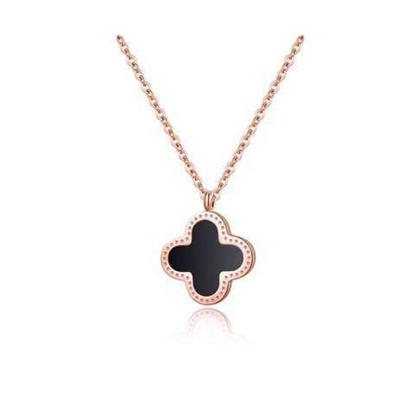 van clover necklace designer four leaf clover pendant rose gold four leaf grass titanium steel colorless and allergic resistant versatile wo, Silver
van clover necklace designer four leaf clover pendant rose gold four leaf grass titanium steel colorless and allergic resistant versatile wo, Silver