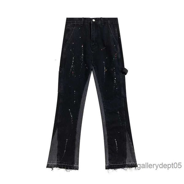 fashion brand designer jeans galleryed dept ink splashing stitching contrast versatility men's and women's pants black
fashion brand designer jeans galleryed dept ink splashing stitching contrast versatility men's and women's pants black