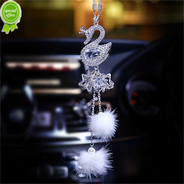 new car pendant fashion diamond crystal fur ball swan element decor automobile rearview mirror car hanging ornaments accessories
new car pendant fashion diamond crystal fur ball swan element decor automobile rearview mirror car hanging ornaments accessories