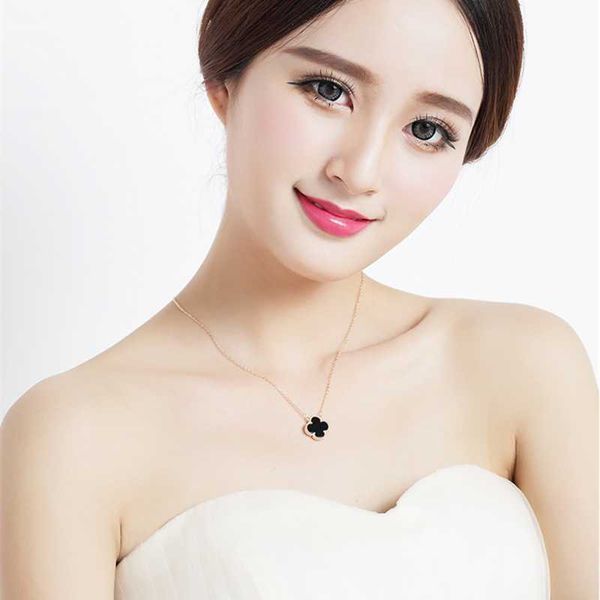 clover necklace designer four leaf clover pendant girl student korean version black red clover trembling net red necklace 2023, Silver
clover necklace designer four leaf clover pendant girl student korean version black red clover trembling net red necklace 2023, Silver