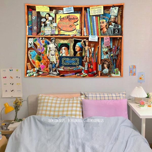 

background cloth ins hanging cloth vintage art bedside wall cloth rental house renovation dormitory decoration cloth tapestry customization