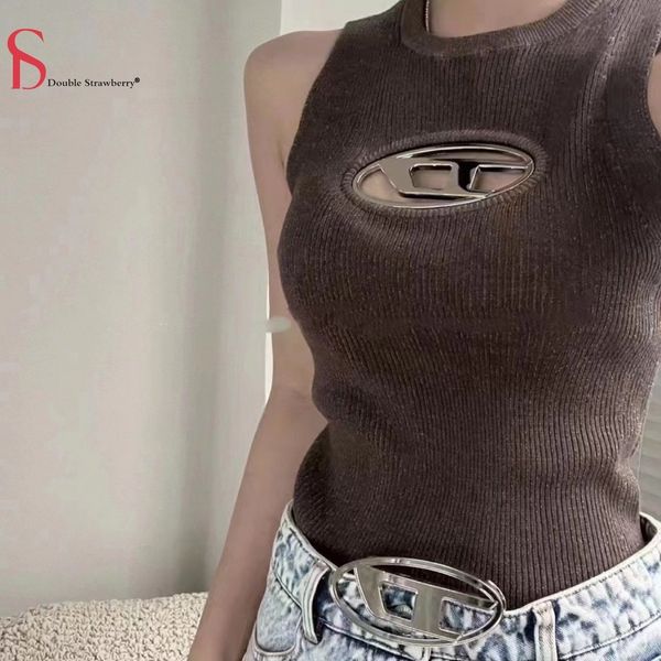 women's tanks camis summer d word metal hollow out sleeveless #039;s knit slim fashion clothing 230331, White
women's tanks camis summer d word metal hollow out sleeveless #039;s knit slim fashion clothing 230331, White