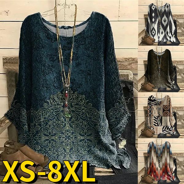 women's t-shirt winter everyday t-shirt retro loose size long sleeve pullover autumn round neck design printing tee shirt 230331, White
women's t-shirt winter everyday t-shirt retro loose size long sleeve pullover autumn round neck design printing tee shirt 230331, White