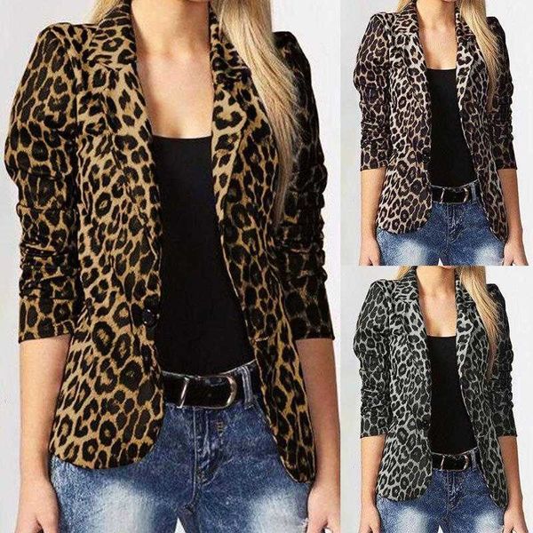 spring and autumn fashion trend womens suits leopard print temperament commute, White;black
spring and autumn fashion trend womens suits leopard print temperament commute, White;black