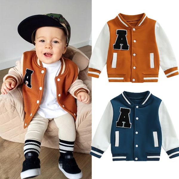 jackets focusnorm 1-5y kids boys girls baseball jackets letter printed color patchwork long sleeve single breasted coats outwear 230331, Blue;gray
jackets focusnorm 1-5y kids boys girls baseball jackets letter printed color patchwork long sleeve single breasted coats outwear 230331, Blue;gray