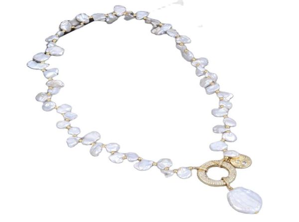 guaiguai jewelry natural freshwater cultured white keshi pearl choker necklace coin pearl charm pendant 18quot for women6795677, Silver
guaiguai jewelry natural freshwater cultured white keshi pearl choker necklace coin pearl charm pendant 18quot for women6795677, Silver