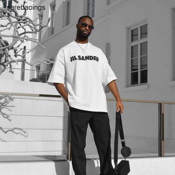 arder shirt jil sander original short sleeve sander letter print large t men s loose fit matching couple, White;black
arder shirt jil sander original short sleeve sander letter print large t men s loose fit matching couple, White;black