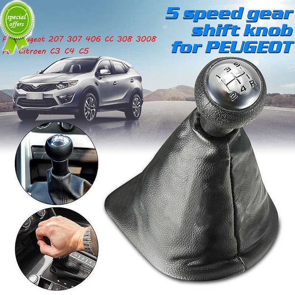 new 5 speed gear shift knob with collars gear shift lever dust anti-dust cover for peugeot 207 307 406 308 3008 for citroen c3 c4 c5
new 5 speed gear shift knob with collars gear shift lever dust anti-dust cover for peugeot 207 307 406 308 3008 for citroen c3 c4 c5