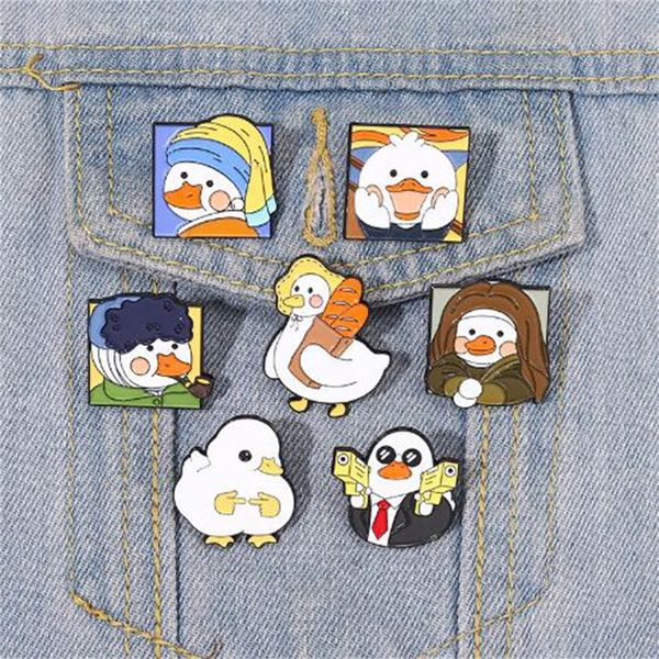 european and american new oil painting alloy brooch exquisite cartoon cute double lance duck roasted paint badge button ae625, Gray
european and american new oil painting alloy brooch exquisite cartoon cute double lance duck roasted paint badge button ae625, Gray