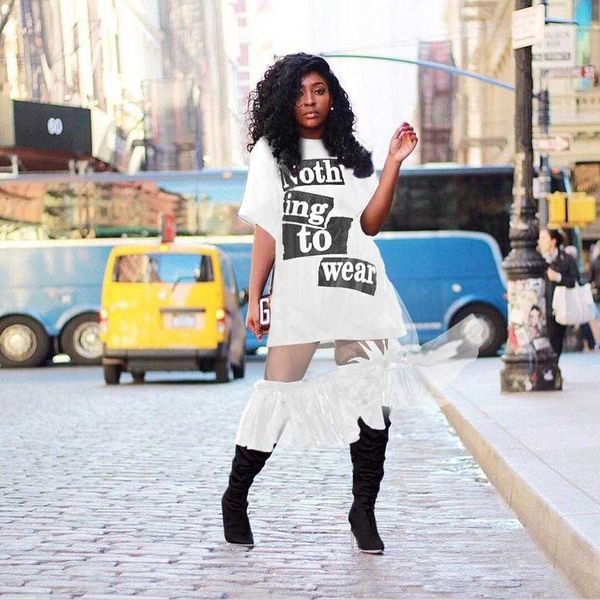 womens nightclub fashion dresses t shirt letter mesh vest dress two piece suit, White
womens nightclub fashion dresses t shirt letter mesh vest dress two piece suit, White