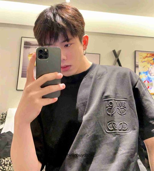 men's t-shirts high-version luxury fashion luojia classic basic three-dimensional relief net red short-sleeved t-shirt for men and wome, White;black 
men's t-shirts high-version luxury fashion luojia classic basic three-dimensional relief net red short-sleeved t-shirt for men and wome, White;black