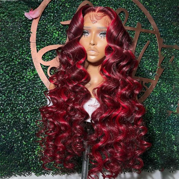 99J Brazilian Dark Red Gluless Highlight Wig loose deep wave Human Hair Wigs 13X4 Lace Frontal Wigs Water Wave Closure Wigs s s s, Burgundy red color
99J Brazilian Dark Red Gluless Highlight Wig loose deep wave Human Hair Wigs 13X4 Lace Frontal Wigs Water Wave Closure Wigs s s s, Burgundy red color