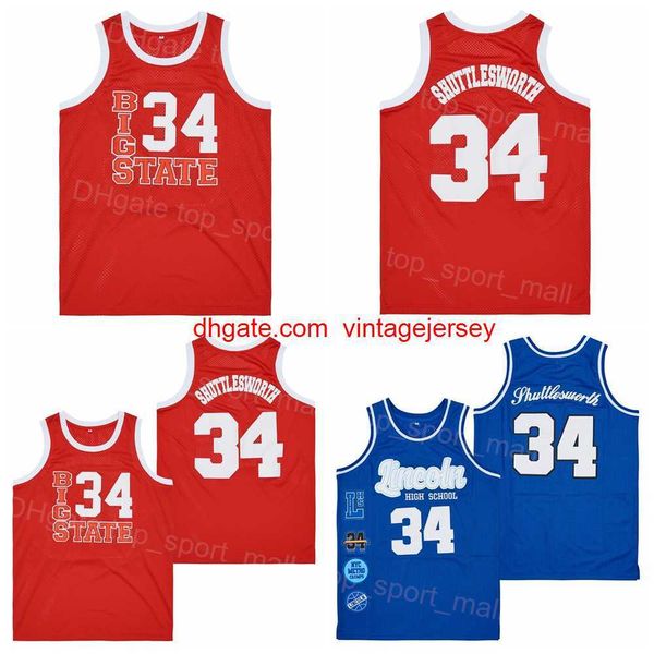 men 34 jesus shuttlesworth lincoln high school jersey basketball big state red blue color hiphop breathable sport hip hop pure cotton embroi, Black
men 34 jesus shuttlesworth lincoln high school jersey basketball big state red blue color hiphop breathable sport hip hop pure cotton embroi, Black