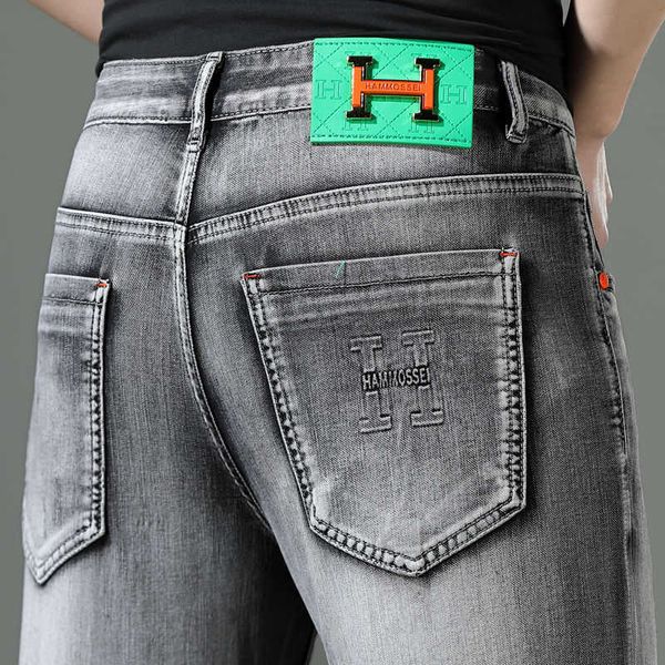 and spring autumn simple fashion men's jeans light luxury high grade gray feet pants, Blue
and spring autumn simple fashion men's jeans light luxury high grade gray feet pants, Blue