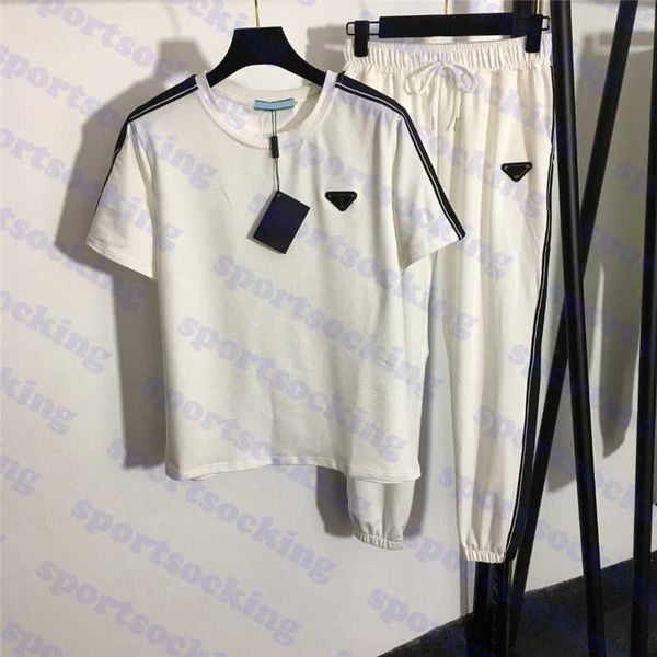 webbing short sleeve t-shirt suit letter print womens sportswear pants casual trousers two piece sets, White
webbing short sleeve t-shirt suit letter print womens sportswear pants casual trousers two piece sets, White