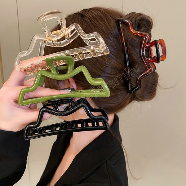 women girls hair claws clip mountain shape bright surface solid color ponytail hairpin fashion hair accessories gifts bath clip, Slivery;golden
women girls hair claws clip mountain shape bright surface solid color ponytail hairpin fashion hair accessories gifts bath clip, Slivery;golden