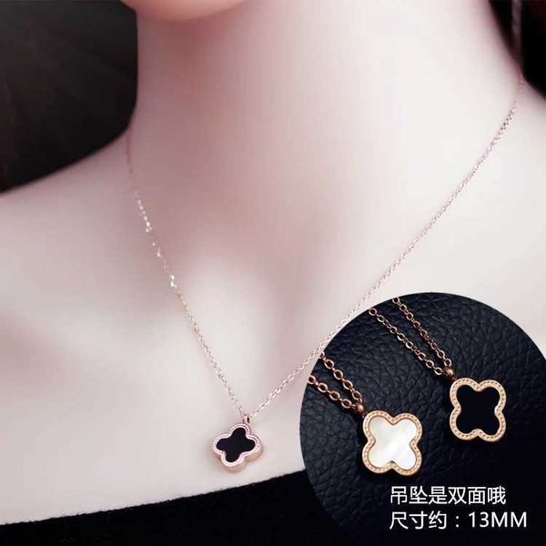van clover necklace designer four leaf clover pendant net red 18k rose gold clover female titanium steel pendant simple temperament student, Silver
van clover necklace designer four leaf clover pendant net red 18k rose gold clover female titanium steel pendant simple temperament student, Silver