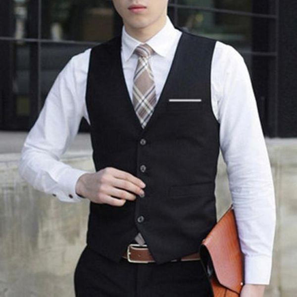 men's vests brand mens double breasted suit vest fashion slim sleeveless waistcoat men business wedding gilet costume homme 230331, Black;white
men's vests brand mens double breasted suit vest fashion slim sleeveless waistcoat men business wedding gilet costume homme 230331, Black;white