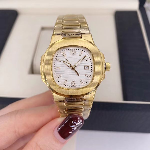 high-quality women's quartz watch 32mm size gold stainless steel material sapphire glass super luminous, Slivery;brown
high-quality women's quartz watch 32mm size gold stainless steel material sapphire glass super luminous, Slivery;brown