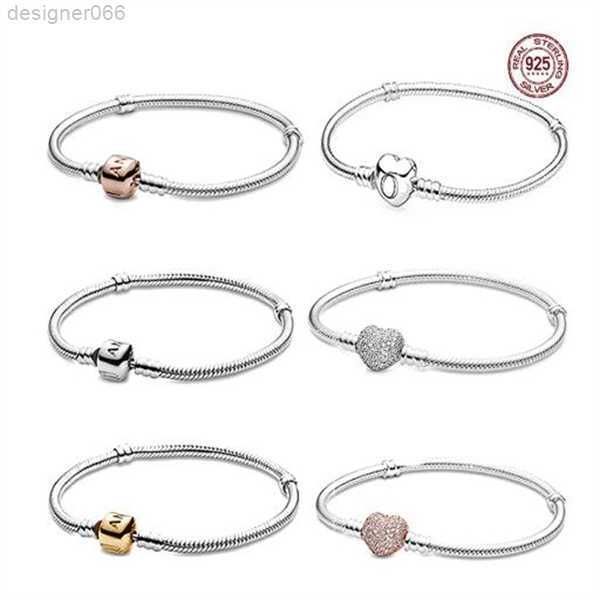 charm bracelets ladies fashion 925 sterling silver round blue plate snake bone chain pandora bracelet fit original beads diy jewelry 20cm gc, Black
charm bracelets ladies fashion 925 sterling silver round blue plate snake bone chain pandora bracelet fit original beads diy jewelry 20cm gc, Black