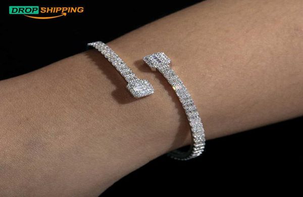 drop fine women jewelry 38mm width 925 sterling silver vvs baguette moissanite diamond famous brand cuff bangle4571485
drop fine women jewelry 38mm width 925 sterling silver vvs baguette moissanite diamond famous brand cuff bangle4571485