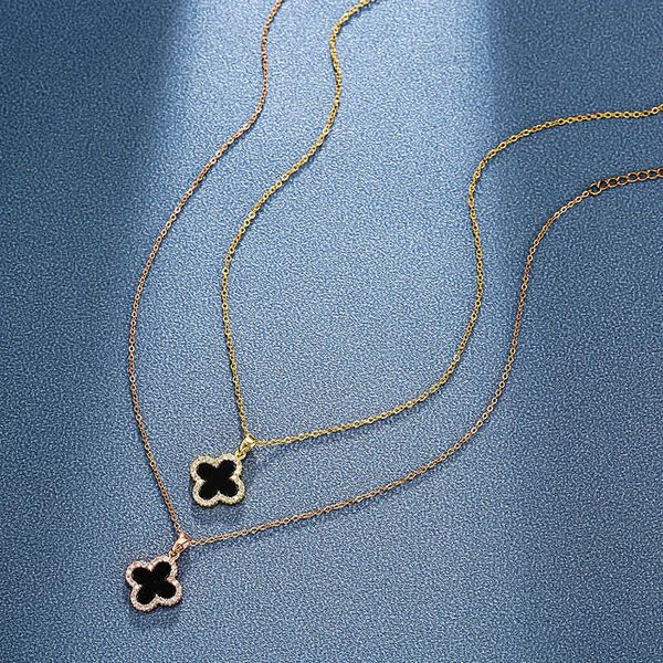 clover necklace designer four leaf clover pendant korean simple single-sided clover women's 18k gold-plated titanium steel necklace pop, Silver
clover necklace designer four leaf clover pendant korean simple single-sided clover women's 18k gold-plated titanium steel necklace pop, Silver