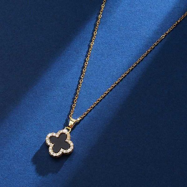 clover necklace designer four leaf clover pendant 925 silver lucky four leaf grass feminine light luxury ins cool wind net red temperament d 
clover necklace designer four leaf clover pendant 925 silver lucky four leaf grass feminine light luxury ins cool wind net red temperament d