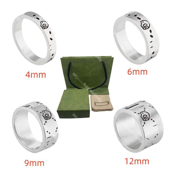 classic men women ghost ring designer love rings ghosts skull luxury ring plated vintage silver letter 4mm 6mm 9mm 12mm
classic men women ghost ring designer love rings ghosts skull luxury ring plated vintage silver letter 4mm 6mm 9mm 12mm