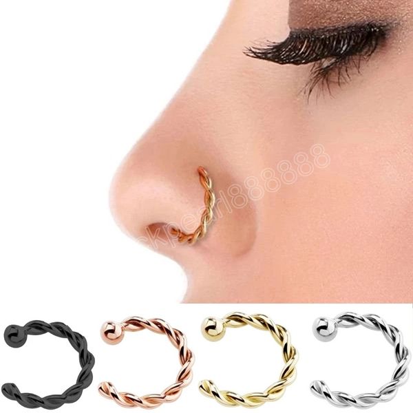 c shaped fake nose ring hoop septum rings twist u shape nose piercing fake piercing ears pircing jewelry faux piercing, Silver
c shaped fake nose ring hoop septum rings twist u shape nose piercing fake piercing ears pircing jewelry faux piercing, Silver