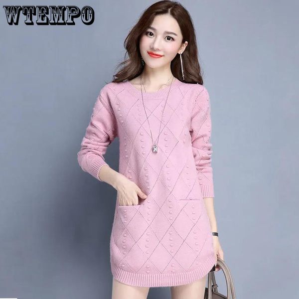 women's t shirt sweaters long o neck knitted pullover sweater warm thick winter female drop 230331, White
women's t shirt sweaters long o neck knitted pullover sweater warm thick winter female drop 230331, White
