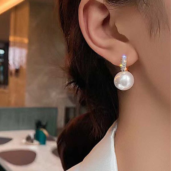 2023 fashion romantic pearl earrings jewelry zircon drop earrings for women temperament wedding party ornaments wholesale, Golden
2023 fashion romantic pearl earrings jewelry zircon drop earrings for women temperament wedding party ornaments wholesale, Golden