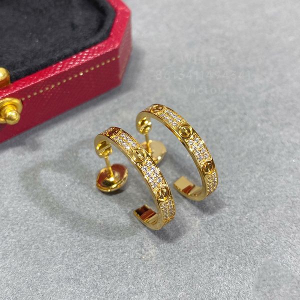 love earring charms for woman stud designer diamond gold plated 18k t0p quality highest counter quality fashion classic style luxury anniver, White
love earring charms for woman stud designer diamond gold plated 18k t0p quality highest counter quality fashion classic style luxury anniver, White
