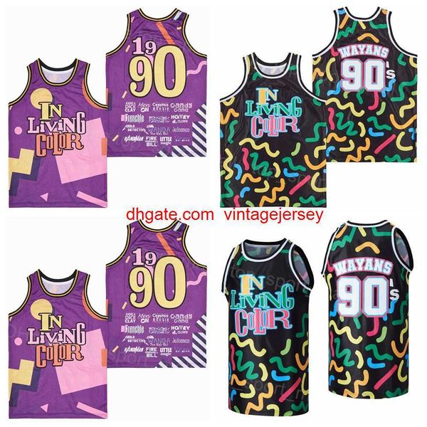 men movie tv series in living color jersey 90 wayans basketball 1990 hip hop color black purple for sport fans breathable hiphop all stitche
men movie tv series in living color jersey 90 wayans basketball 1990 hip hop color black purple for sport fans breathable hiphop all stitche