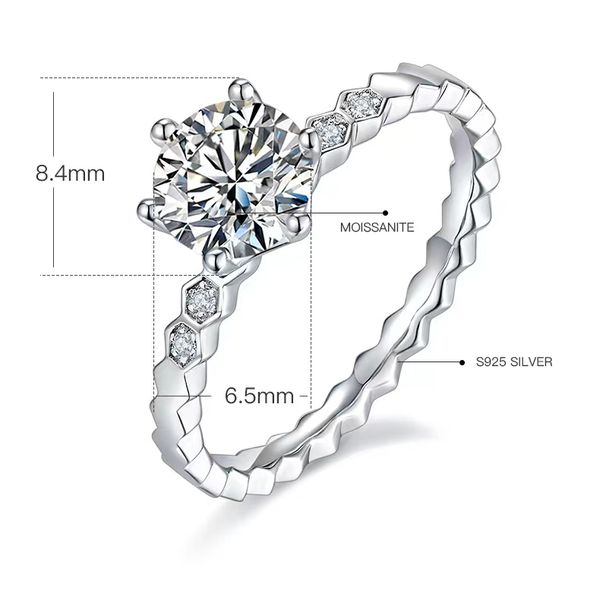designer ring 6.5mm moissanite rings for women diamond ring love ring engagement ring valentine's day gift platinum plating gold rings, Golden;silver
designer ring 6.5mm moissanite rings for women diamond ring love ring engagement ring valentine's day gift platinum plating gold rings, Golden;silver